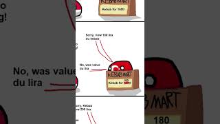 The Turkish lira cannot into values countryballs memes turkey türkiye poland kebab inflation [upl. by Alissa158]