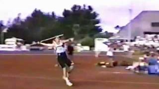 Steve Backleys 9146m javelin throw world record [upl. by Cherye421]