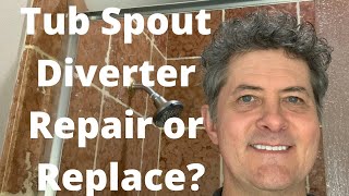 Tub Spout Diverter Repair or Replace [upl. by Colier]