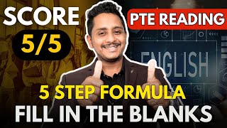 5 Step Formula to Score 55  PTE Reading  Fill in the Blanks  Skills PTE Academic [upl. by Laureen]