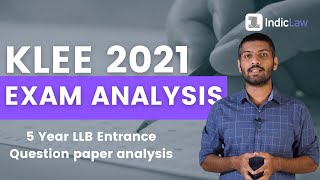 KLEE 2022  Question paper analysis 2021  5 Year LLB entrance exam  Kerala law entranceAnswer key [upl. by Emsmus]