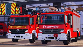 Emergency Call 112  Gudensberg Fire Brigade Truck and Firefighter First on Duty 4K [upl. by Sell]