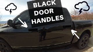 RAM Door Handle Mod No More Chrome [upl. by Roselle737]