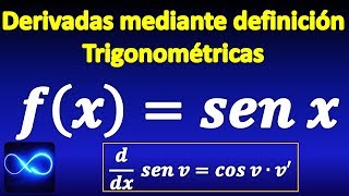 25 Demostración de Derivada de función trigonométrica seno [upl. by Gnni140]