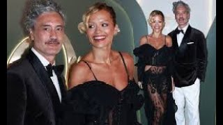 Rita Ora poses up a storm in sheer black lace dress as she beams beside husband Taika Waititi [upl. by Naashom]