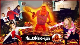 Hello Neighbor In REAL LIFE as Lava Monster GAME  Floor is Lava Monster Hello Neighbor Game [upl. by Zosi]