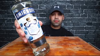 ASMR SMIRNOFF BLUEBERRY VODKA REVIEW [upl. by Cad793]