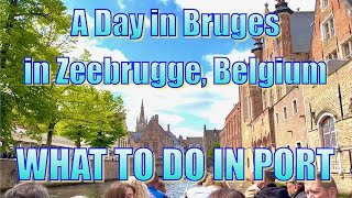 Zeebrugge Belgium  A Day in Bruges  What To Do on Your Day in Port [upl. by Einhpad]