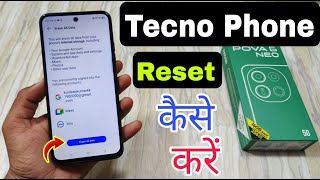 How To Factory Reset in Tecno Pova 6 Neo  Tecno Pova 6 Neo Reset Kaise Maren [upl. by Ainahtan]