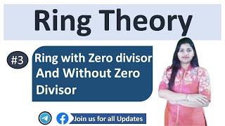 Ring with Zero divisor and Without Zero Divisor examples in Hindi  Ring Theory  Part  3 [upl. by Pish]