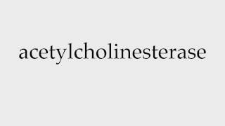 How to Pronounce acetylcholinesterase [upl. by Sivrat]