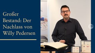 Großer Bestand Briefmarken in der Auktion Der Nachlass von Willy Pedersen [upl. by Elleinod]