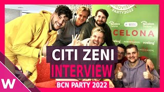 Citi Zēni Interview  Latvia  Barcelona Eurovision Party 2022 [upl. by Sonni45]