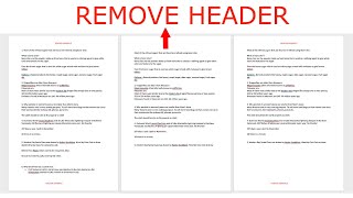 How to remove header and footer for some pages only in Microsoft Word [upl. by Ssew]