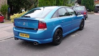 Loud Vauxhall Vectra VXR acceleration Brutal exhaust sound [upl. by God488]