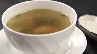 Clear Chicken Soup  Sanjeev Kapoor Khazana [upl. by Llenrub]