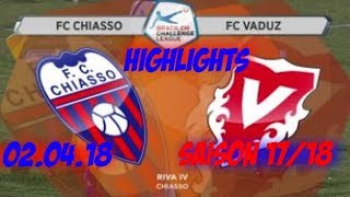 Highlights Fc Chiasso vs Fc Vaduz 020418 [upl. by Grous]