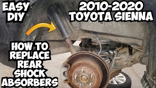 How to Replace the REAR SHOCKS on a 2010  2020 TOYOTA SIENNA [upl. by Zanlog953]