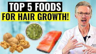 THESE ARE THE TOP 5 FOODS FOR HAIR GROWTH [upl. by Nosiaj984]