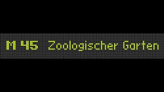 Berlin BVG Linie M45 Johannesstift Richtung Zoologischer Garten Hertzallee [upl. by Eittod]