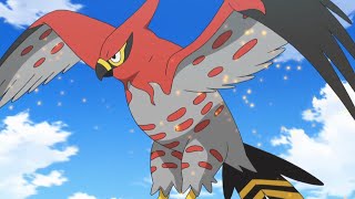 All of Ashs Talonflames battles in the Kalos League [upl. by Lyrad]