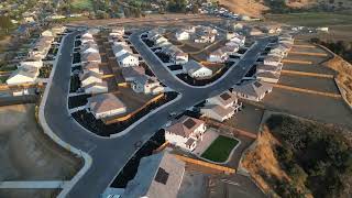 Hollister California New Homes 2 Aerial Video ridgemark CaliforniaRealEstate [upl. by Nodgnal]