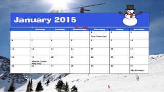 How to make a calendar in Microsoft Word [upl. by Butte790]