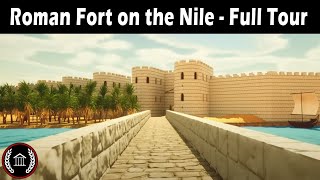 Full Tour of a Roman Fort on the Nile  3D Model [upl. by Acsicnarf]