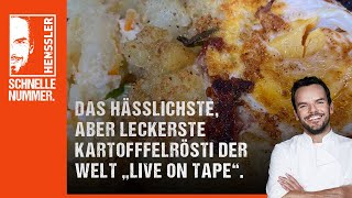 Schnelles hässlichstes aber leckerstes Rösti der Welt quotLive on Tapequot Rezept von Steffen Henssler [upl. by Epp]