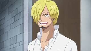 Sanji sees Nami straw hats walk to the hallway ep 827 [upl. by Otrebmal579]