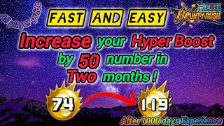 The Fastest and Easiest way to increase Hyperboost😤  One Piece Bounty Rush  OPBR Guide [upl. by Trauts]