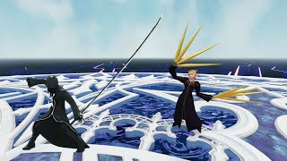 KH3 MODS Black Coat Sephiroth vs Larxene Critical Mode No Damage [upl. by Nytram]