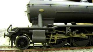 GresleyWalschaerts valve gear in motion on model LNER P1 heavy freight loco [upl. by Maidel]