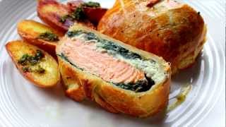 Salmon en croute recipe [upl. by Hasheem]