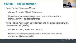 Yocto Project Dev Day Virtual 2020 9 Yocto Project® devtool Overviewand HandsOn [upl. by Afaw]