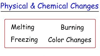 Physical and Chemical Changes [upl. by Rekyr825]