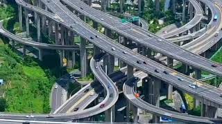 Words biggest and most complicated Overpass Qianchun Interchange in China [upl. by Corty722]