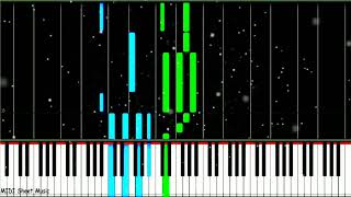 Bo Go Ship Da  Escalera al Cielo Piano Synthesia [upl. by Yttiy]