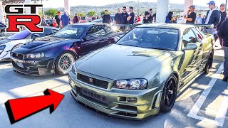 2 CRAZY R34 SKYLINE GTRS AT CARS AND COFFEE RARE [upl. by Niltiak]