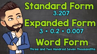 Decimal Expanded Form Word Form and Standard Form  Math with Mr J [upl. by Tilda154]