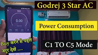 Godrej Ac 15 Ton 3 Star Power Consumption C1 to C5  Godrej Ac [upl. by Anjela]