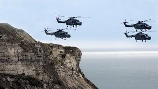 Farewell Lynx helicopters  the last flypast Portland RNAS HMS Osprey Royal Naval Air Station [upl. by Jania614]