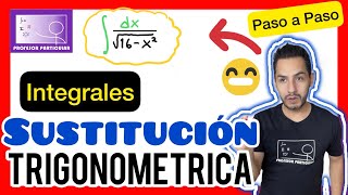 ✅INTEGRACIÓN POR SUSTITUCIÓN TRIGONOMÉTRICA Caso 1 Paso a Paso 💯💪🏻😃 Cálculo Integral [upl. by Grannie563]