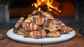 Ep 40 Teriyaki Chicken Wings from the Wood Fired Oven [upl. by Enisaj]