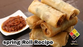 Veg Spring Rolls  Vegetables Spring Rolls with Homemade Sheets  Easy amp Quick Snack Recipe [upl. by Mannes779]