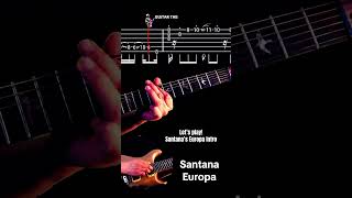 Master Santana’s Europa Intro – Smooth Soulful amp Iconic [upl. by Nailliw]