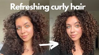 HOW TO REFRESH CURLS  Curly Hair 101 Ep 1 [upl. by Llertram424]