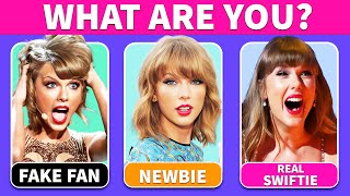 🤷‍♀️Which Taylor Swift Fan are you 🎶📝Swiftie Test🎸Music Quiz [upl. by Bouchard528]