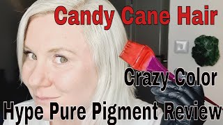 Dying My Hair Candy Cane Colours  Crazy Color Hype Review [upl. by Zosi620]