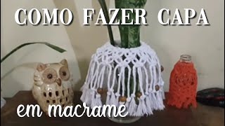 CAPA DE MACRAME PARA POTES [upl. by Wildermuth97]